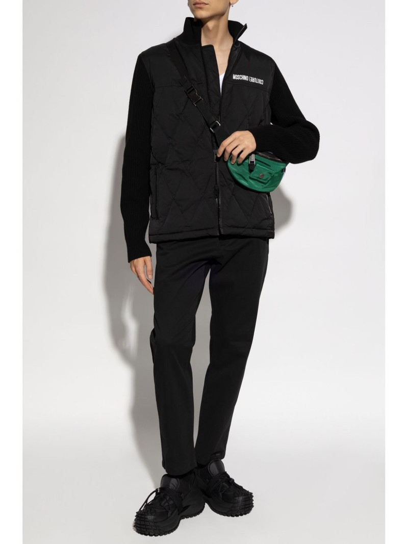 Moschino logo-embroidered jacket outlook
