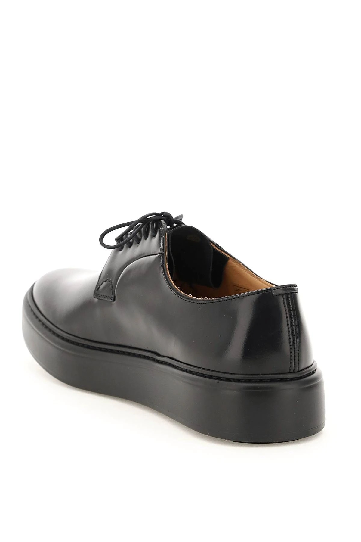 BRUSHED LEATHER SHANNON WE LACE-UP SHOES - 2