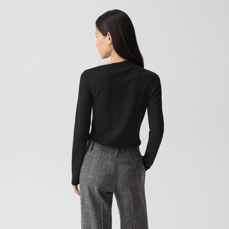 Twist Neck Top in Cotton Jersey 4