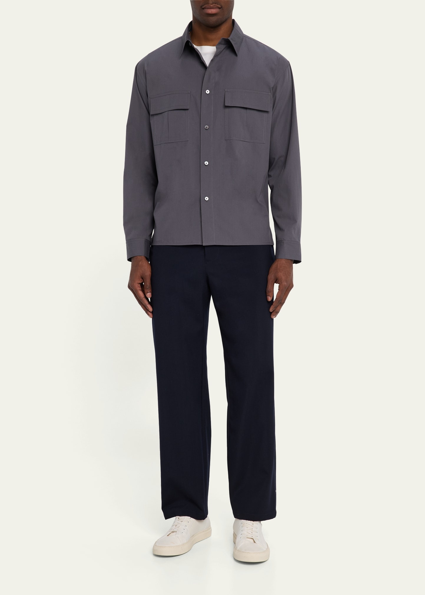 Men's Relaxed Wool Trousers - 2