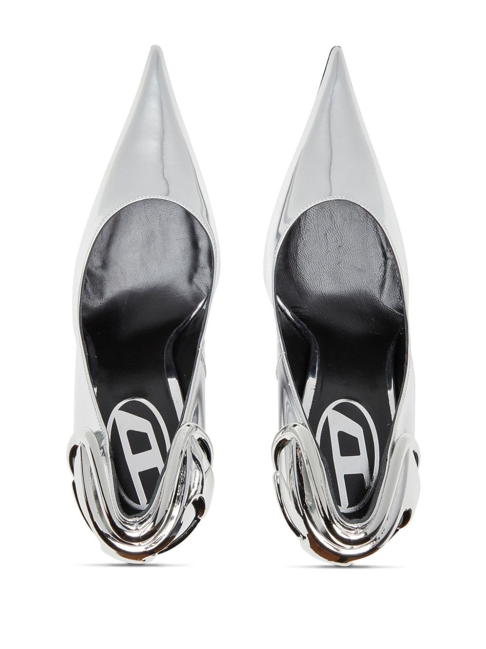 90mm Pointed Slingback Pumps - 5