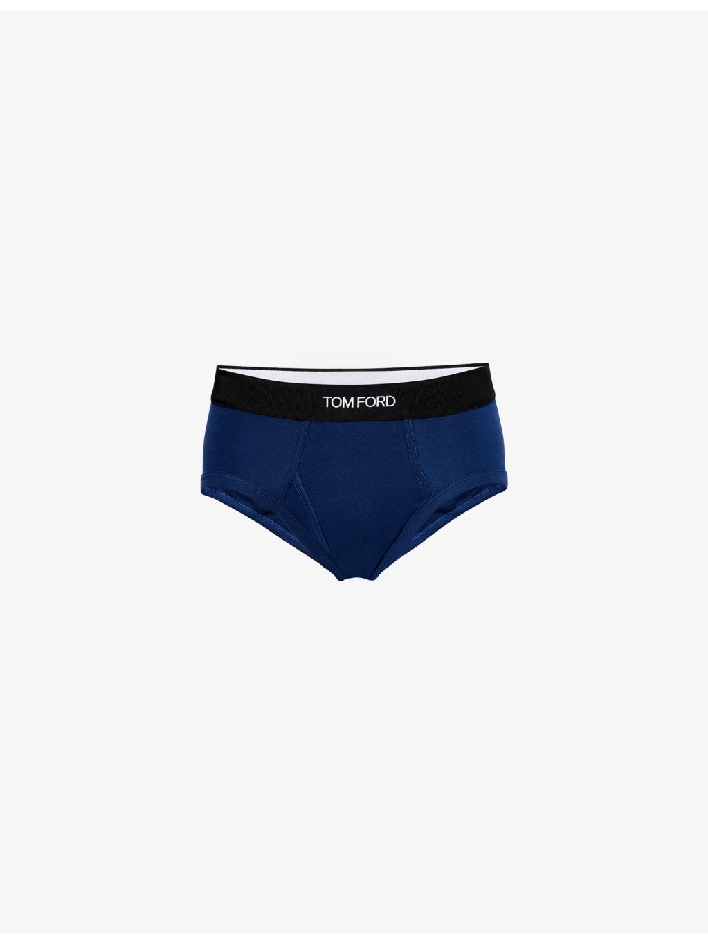 Branded-Waistband Cotton-Jersey Briefs - 1
