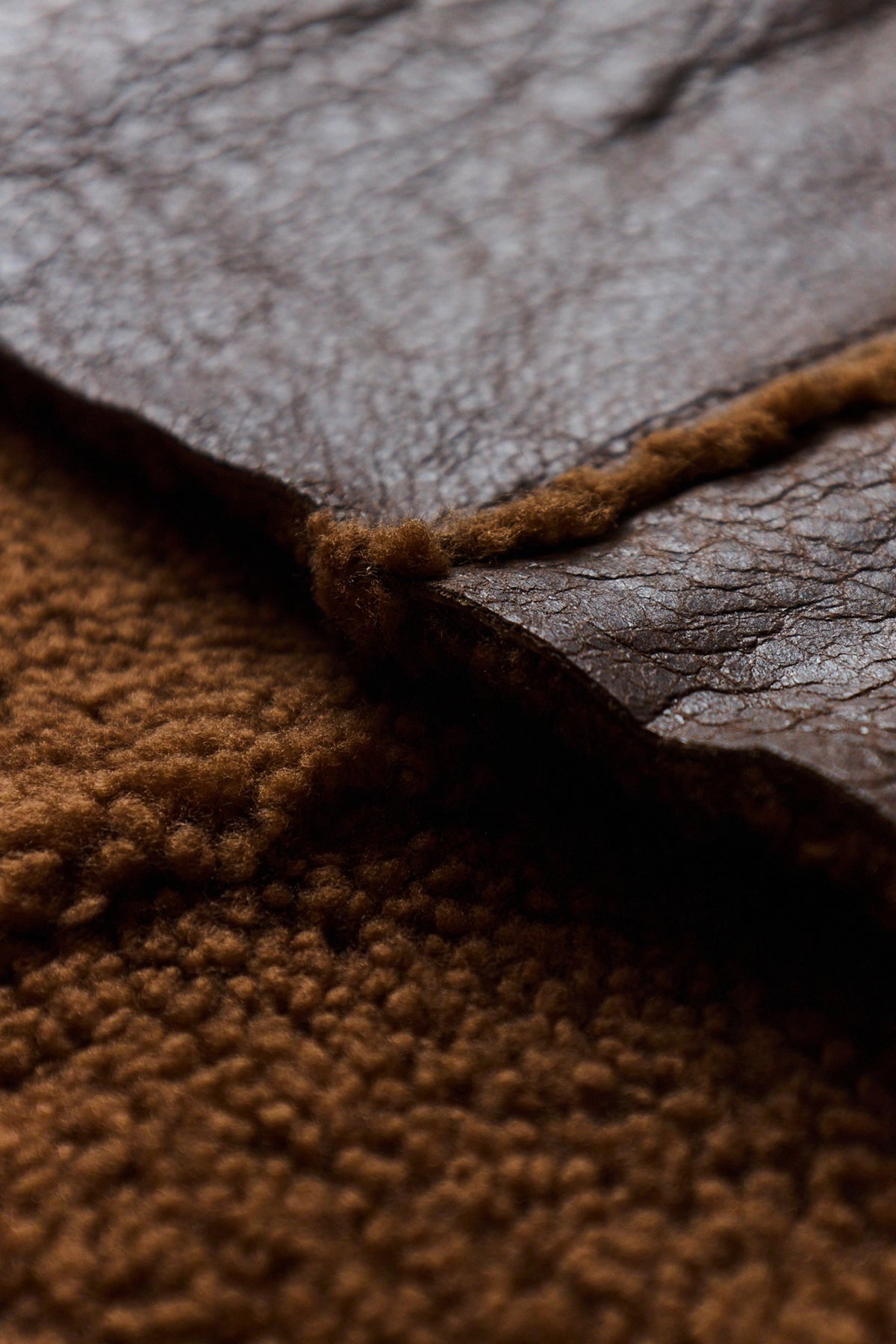 Our Legacy Shearling Scarf Brown - 2