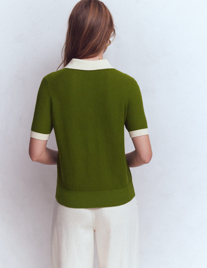 Grace Colour Block T-Shirt-Promenade Green 4
