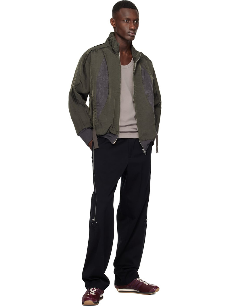 Song for the Mute Khaki & Gray Teardrop Track Jacket outlook