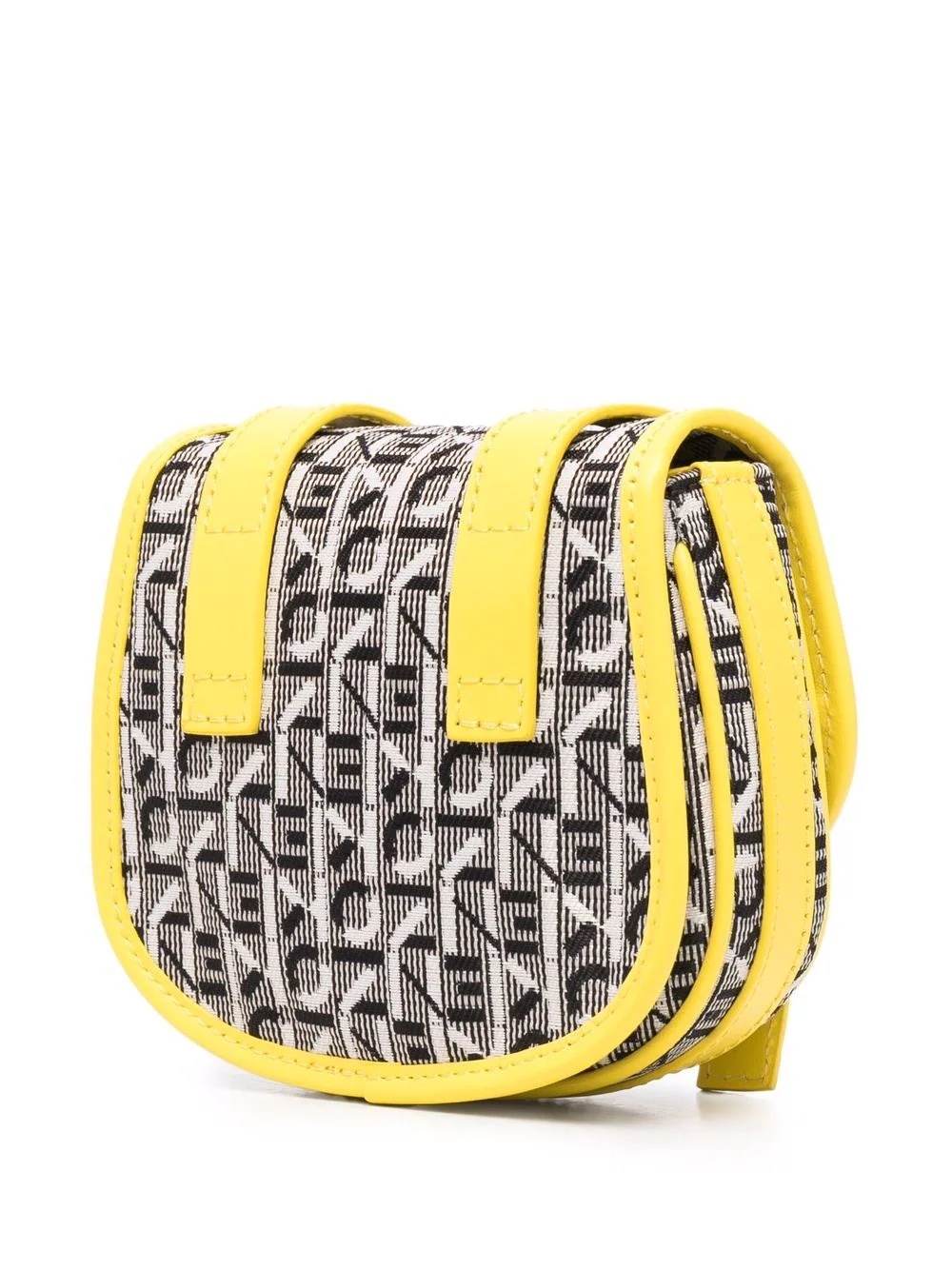 monogram-pattern print crossbody bag - 3