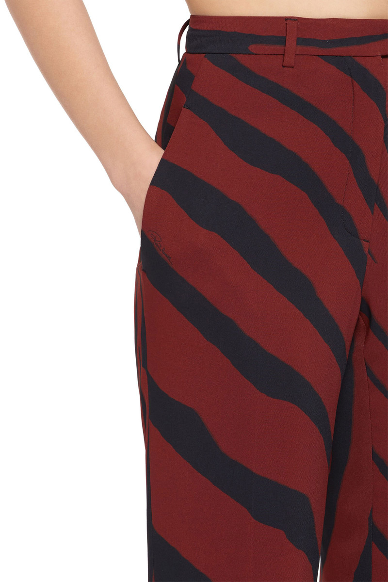 Roberto Cavalli Zebra print trousers outlook