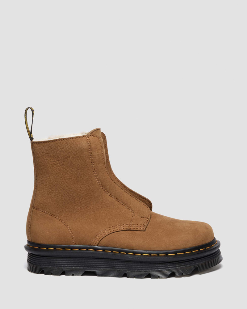 ZEBZAG LACELESS Warm Lined Slip On Nubuck Boots - 1