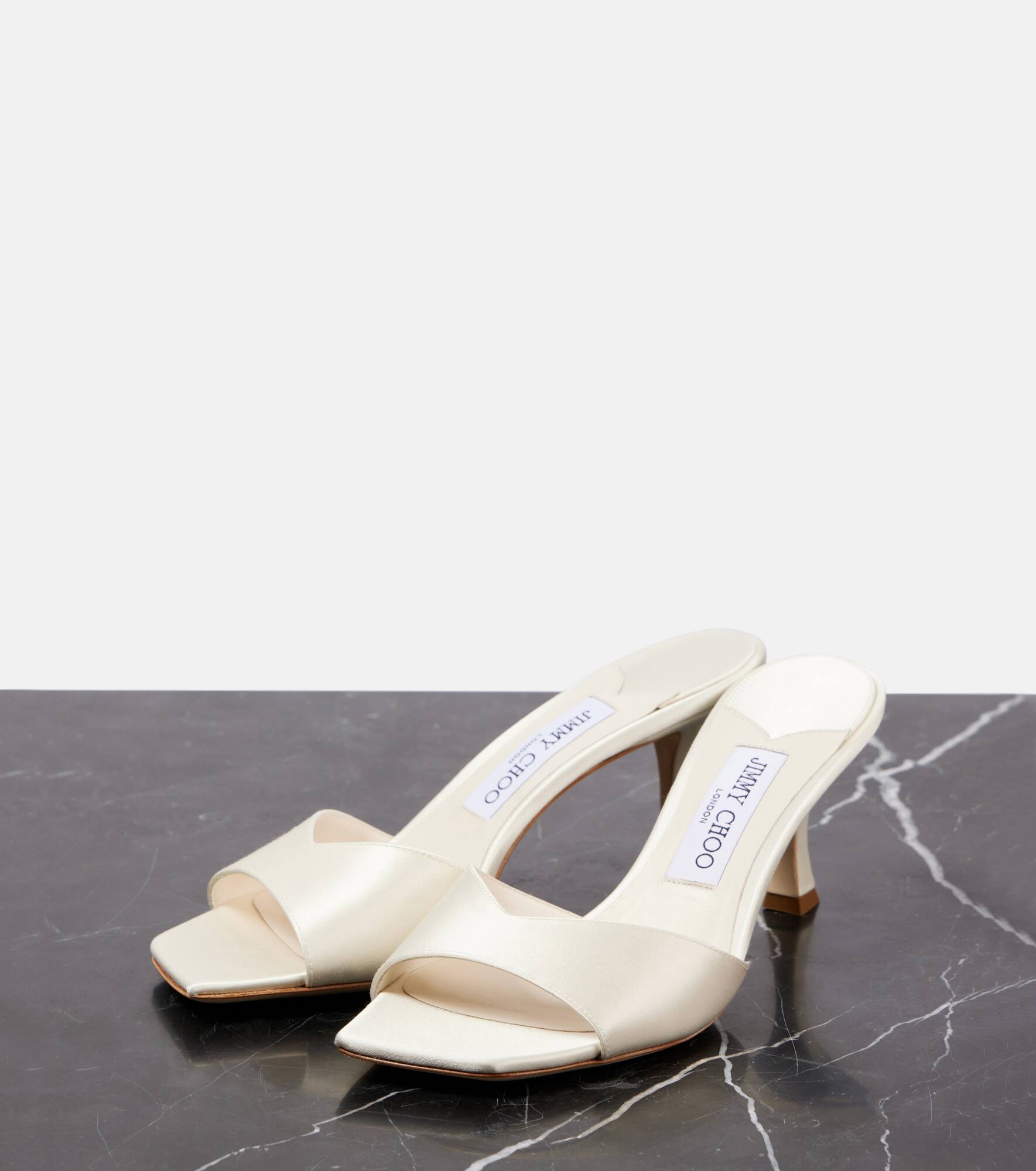 Skye 70 satin mules - 4