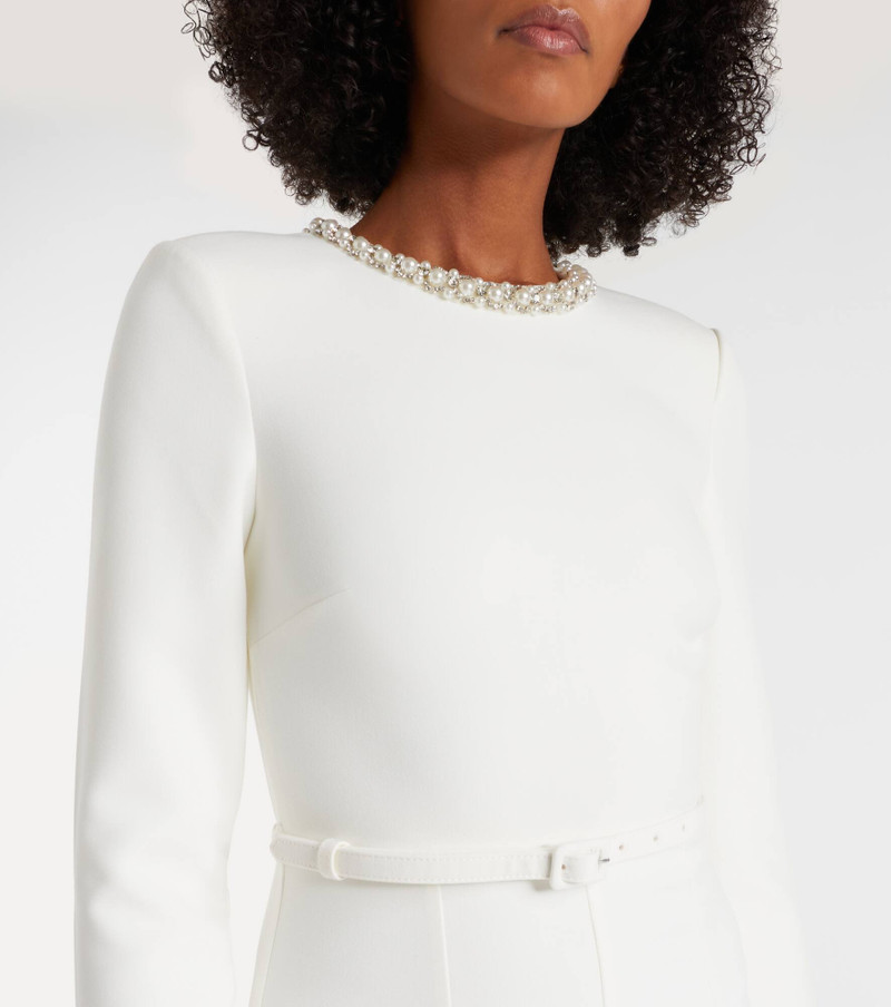 Crystal-embellished crêpe cocktail dress 4