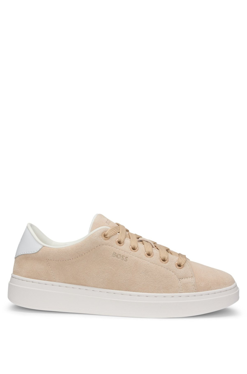 SUEDE TRAINERS WITH LEATHER BACKTAB 1