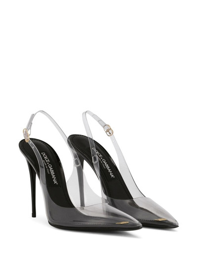 Dolce & Gabbana transparent-detail sling-back pumps outlook