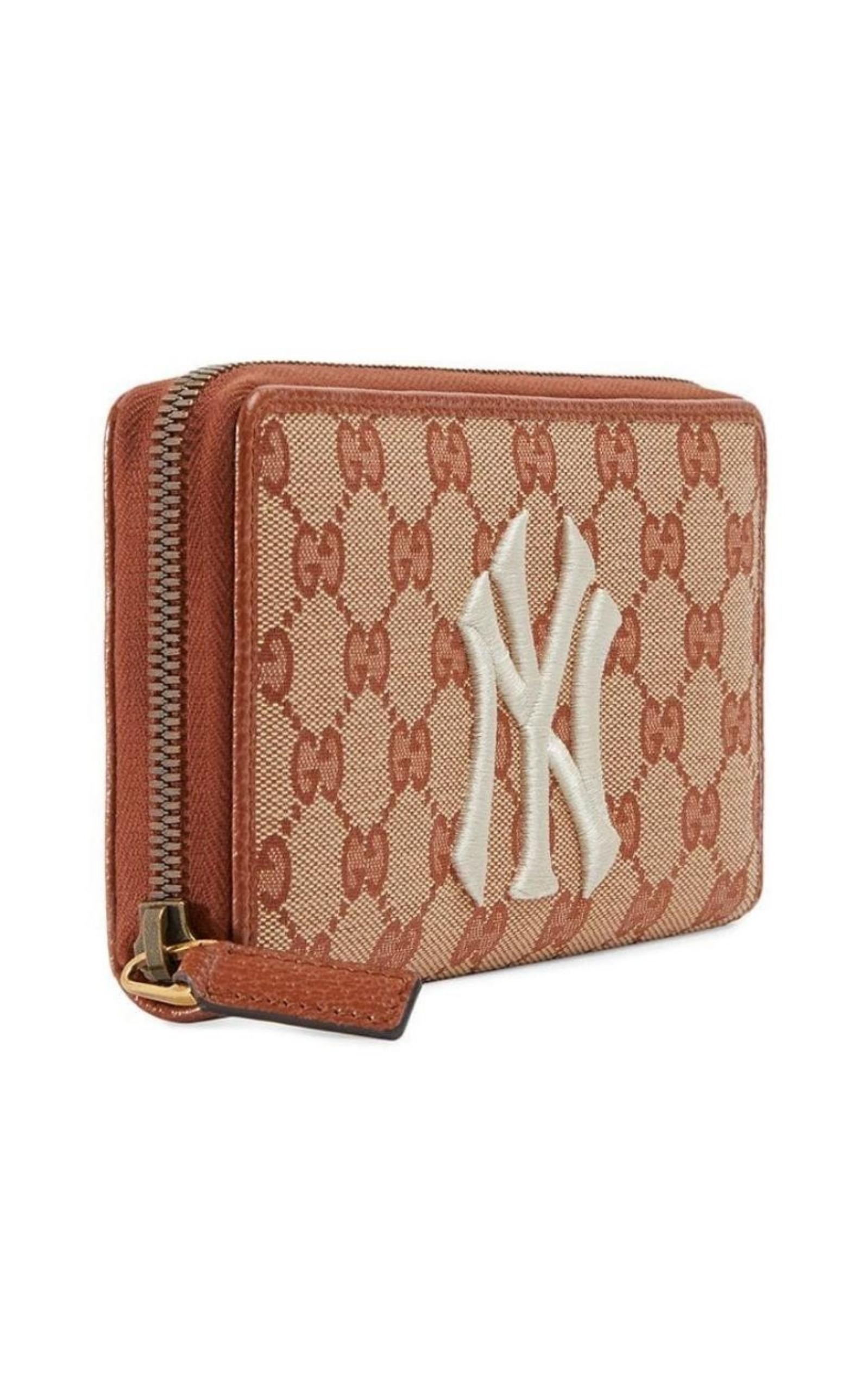GG Zip Around Wallet with New York Yankees Patch - 2