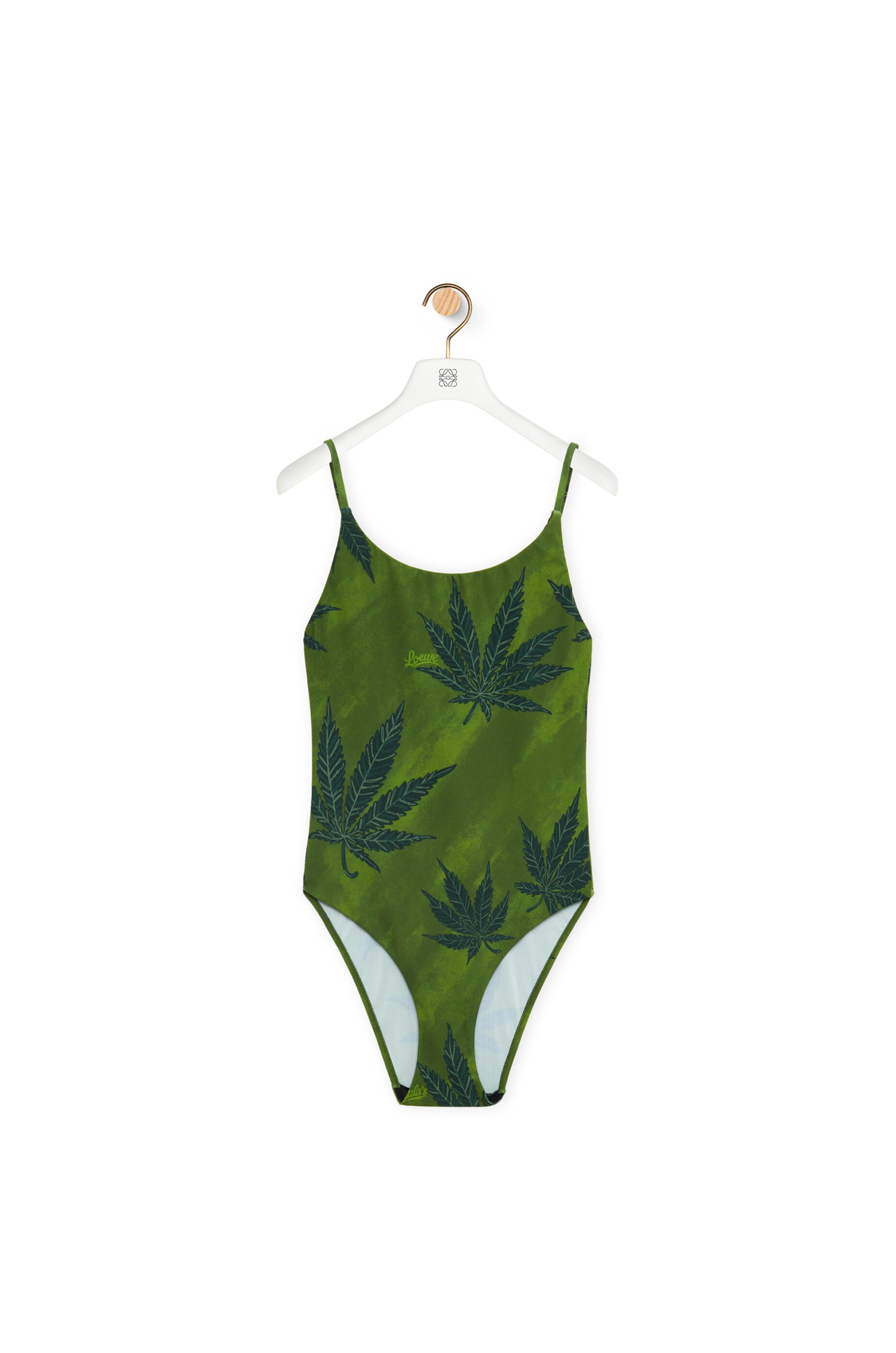 Loewe Leaf swimsuit in technical jersey REVERSIBLE