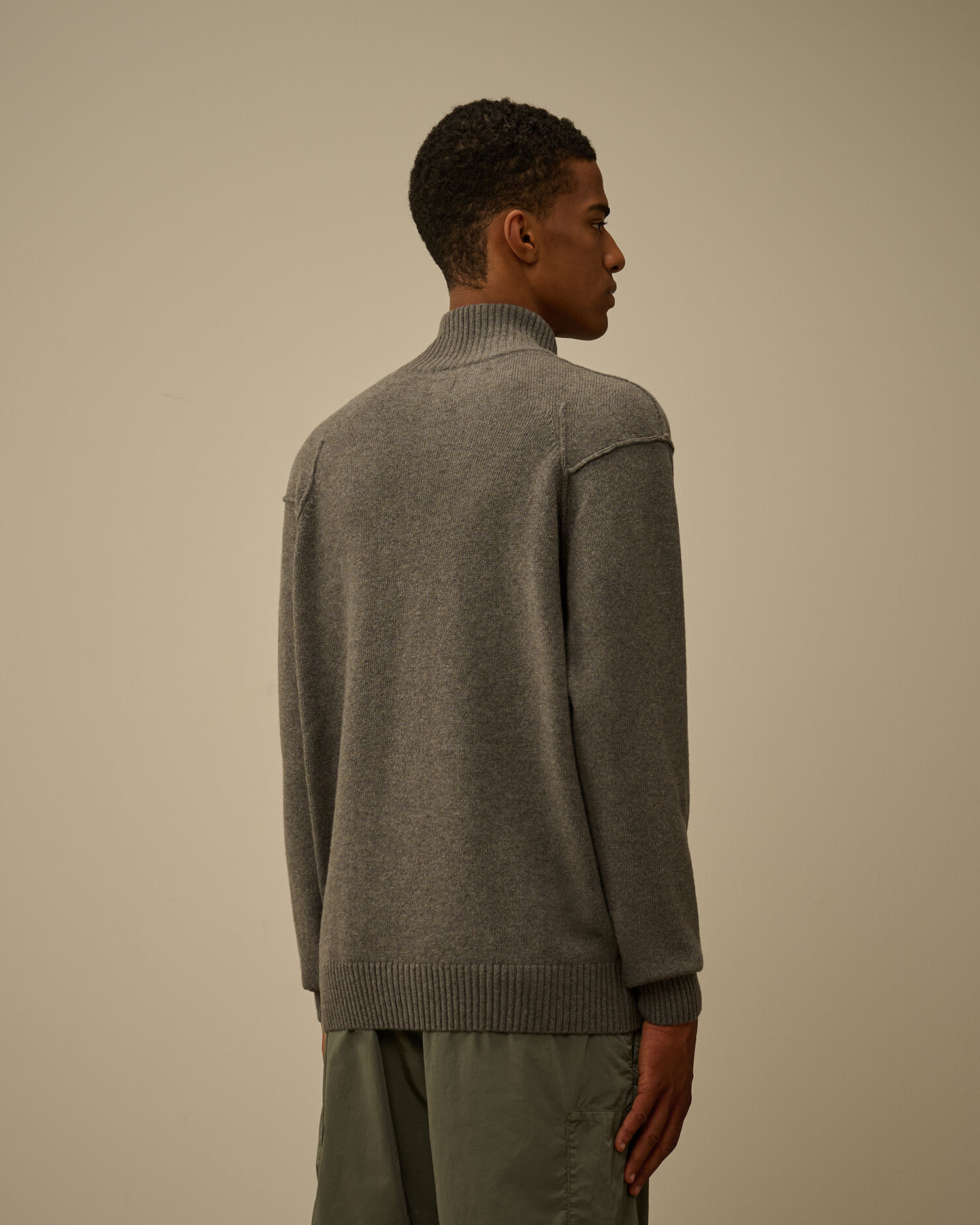Lambswool GRS Full Zip Sweater - 4