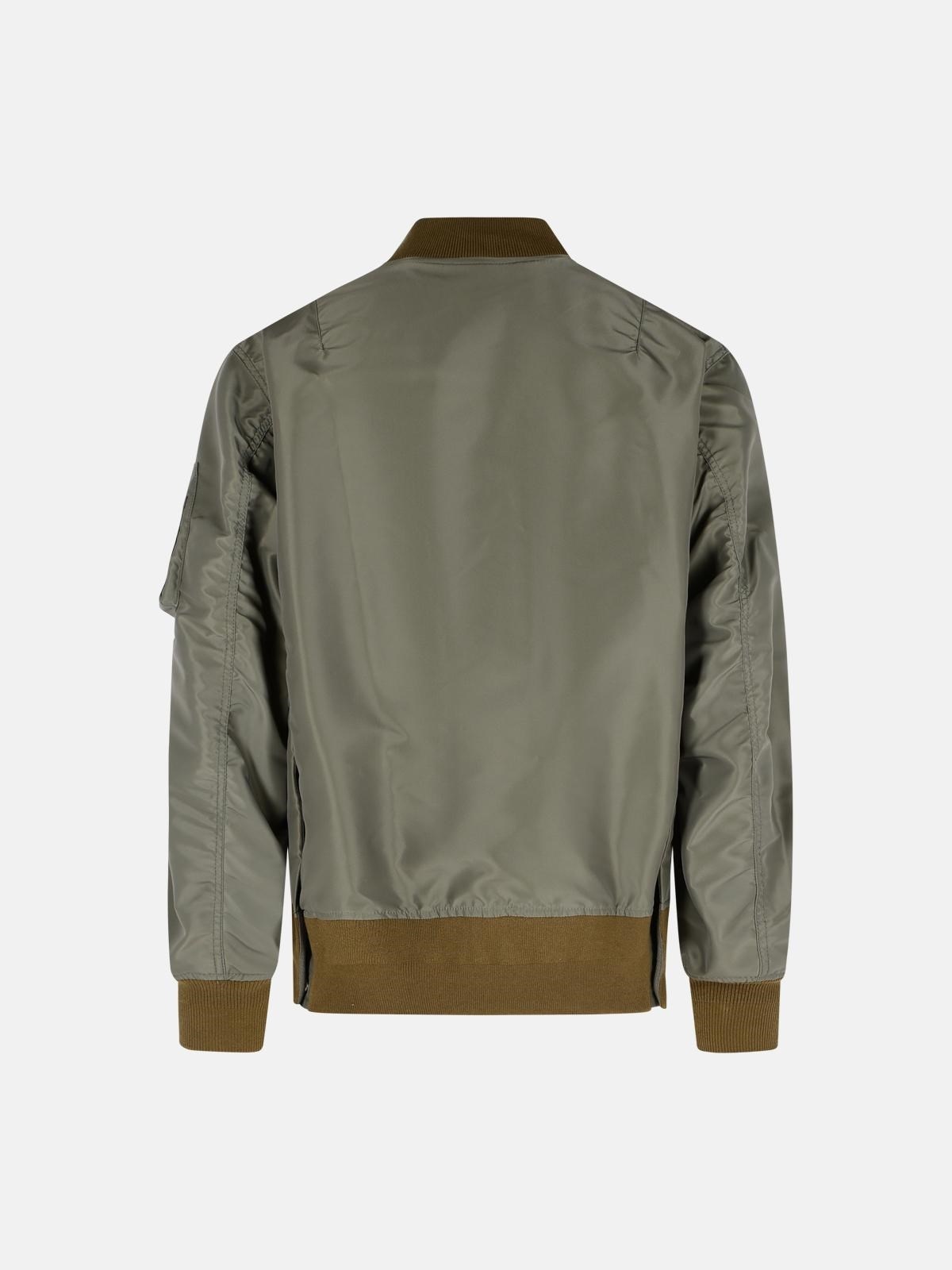 'TAUPE' NYLON BOMBER JACKET - 3