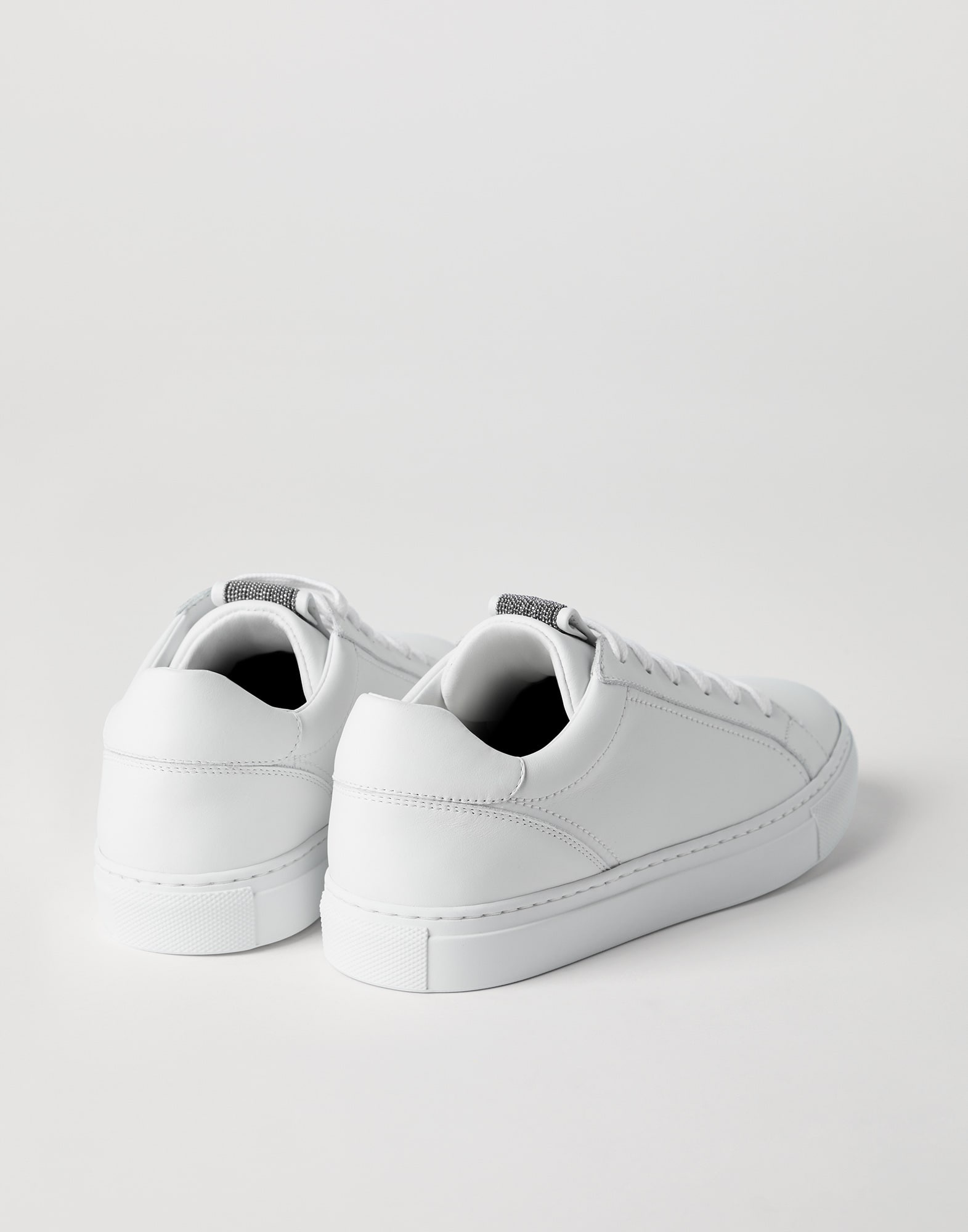 Matte calfskin sneakers with precious detail - 2