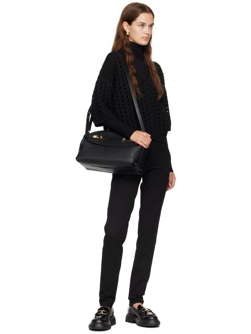 FERRAGAMO Black Brooke Loafers outlook