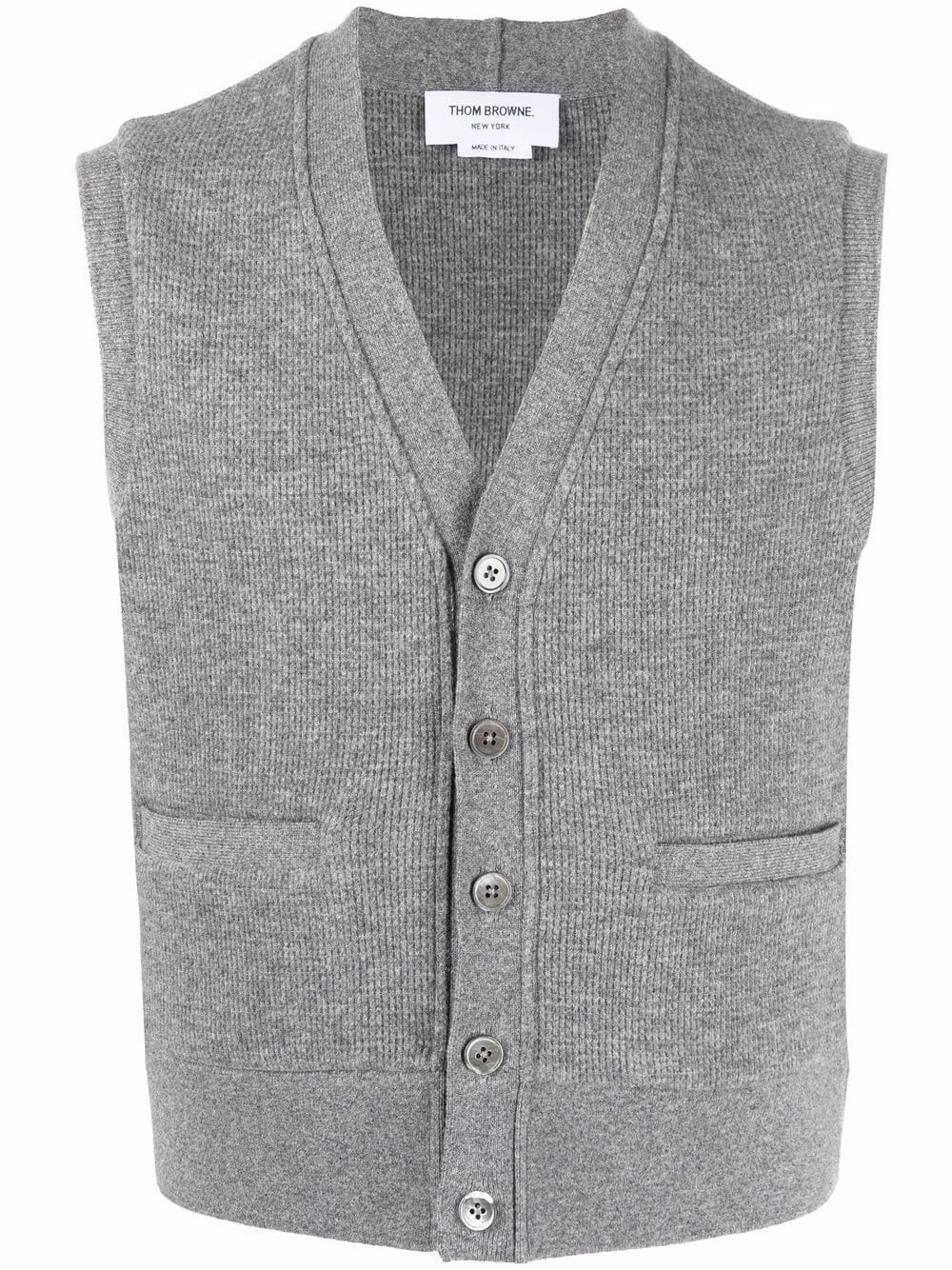 sleeveless cashmere cardigan - 1