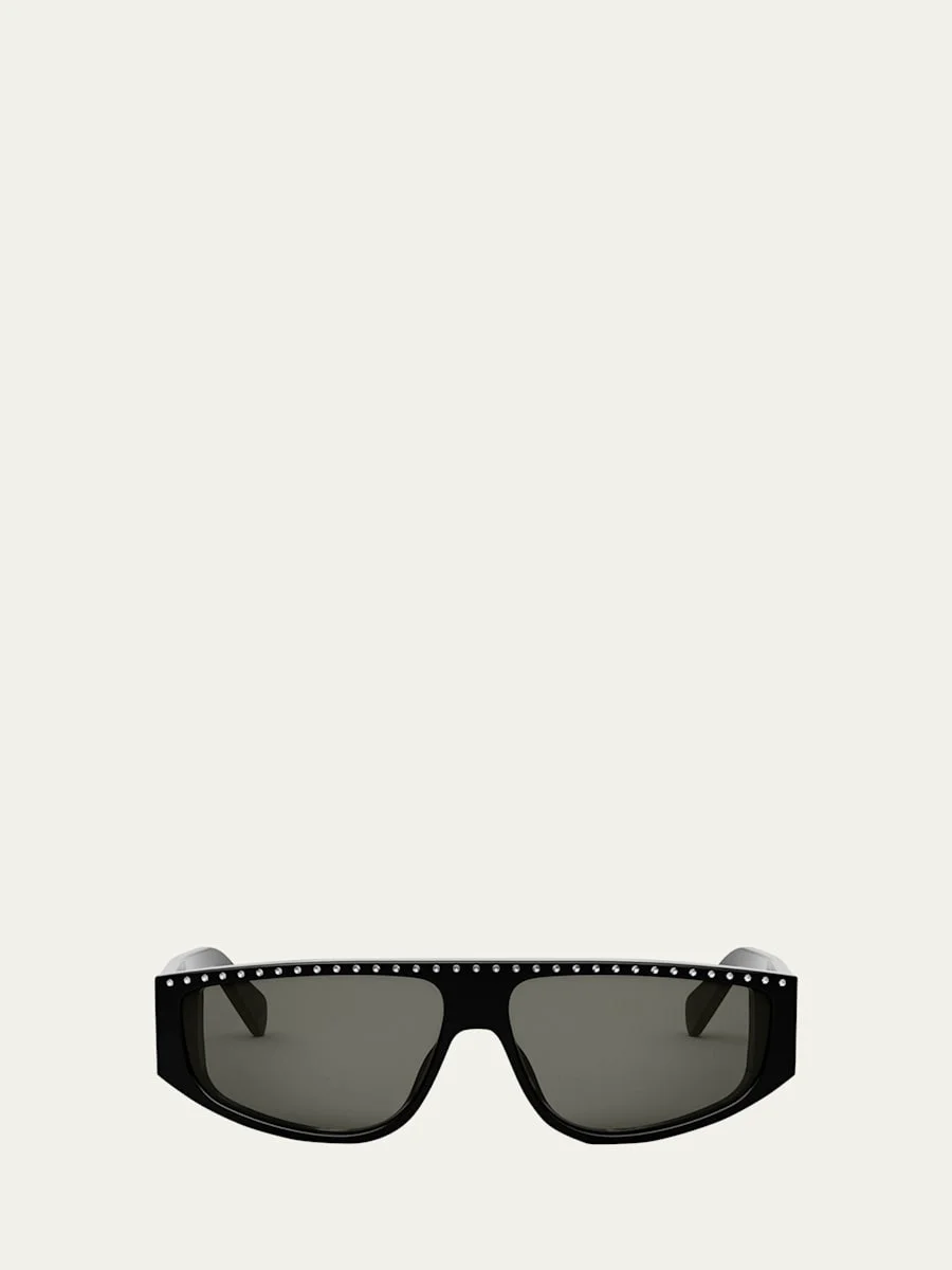 Men's Animation Acetate Rectangle Sunglasses - 1