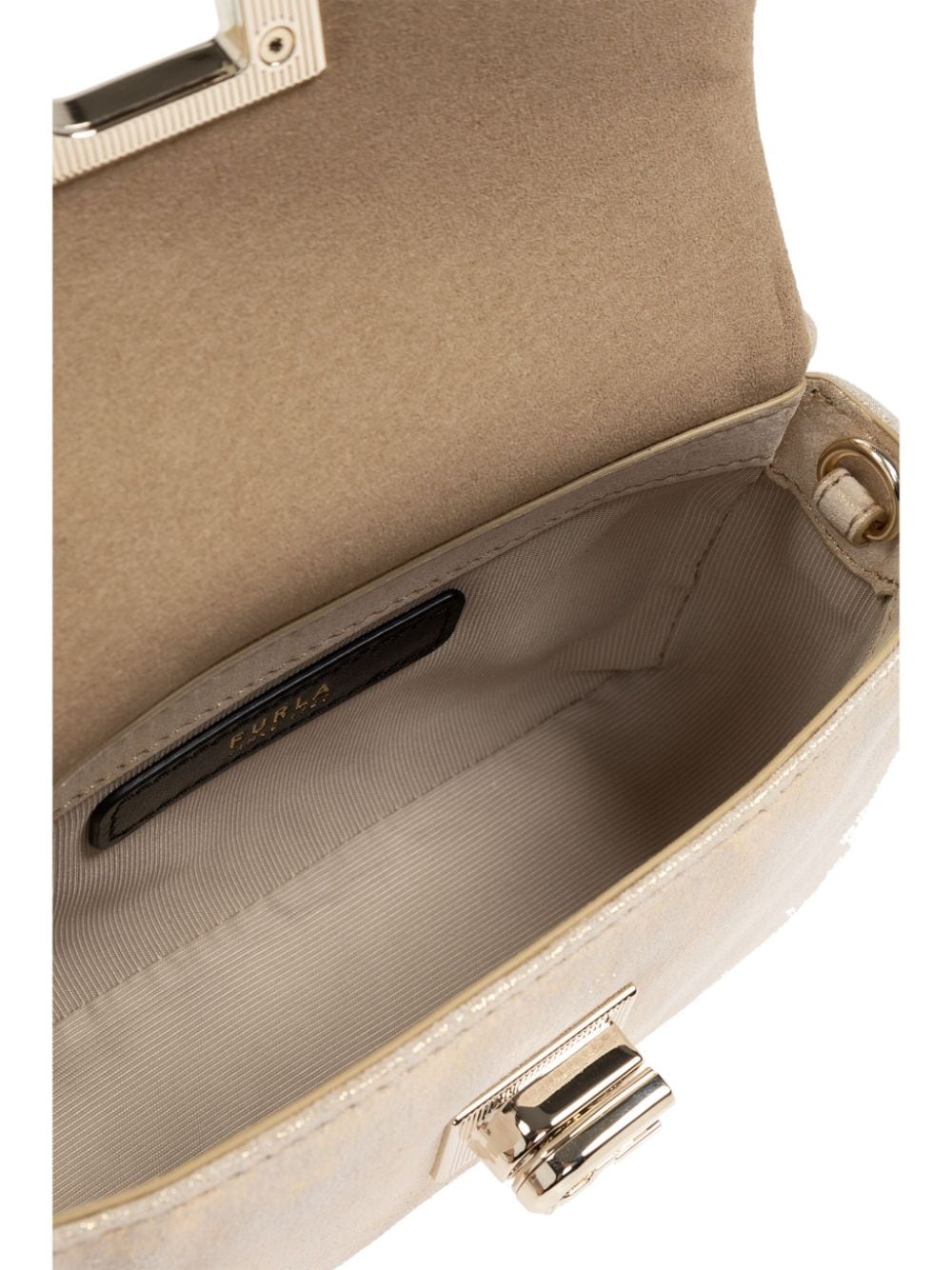 metallic-finish shoulder bag - 5