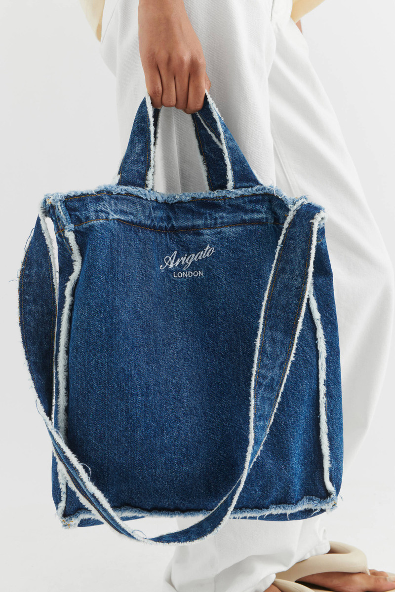 Axel Arigato Dune Frayed A Denim Bag outlook