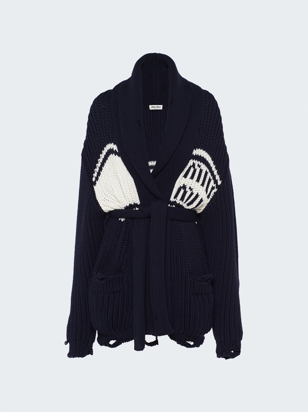 Knit Cardigan Blue - 1