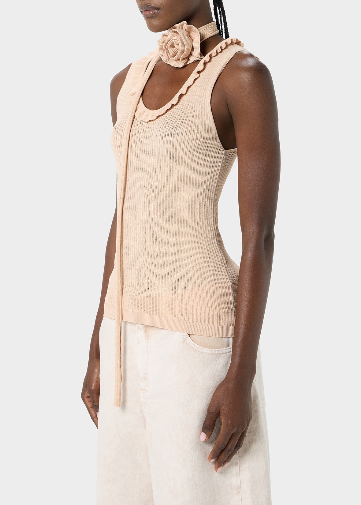 WOOLEN TOP WITH SCARF - 5