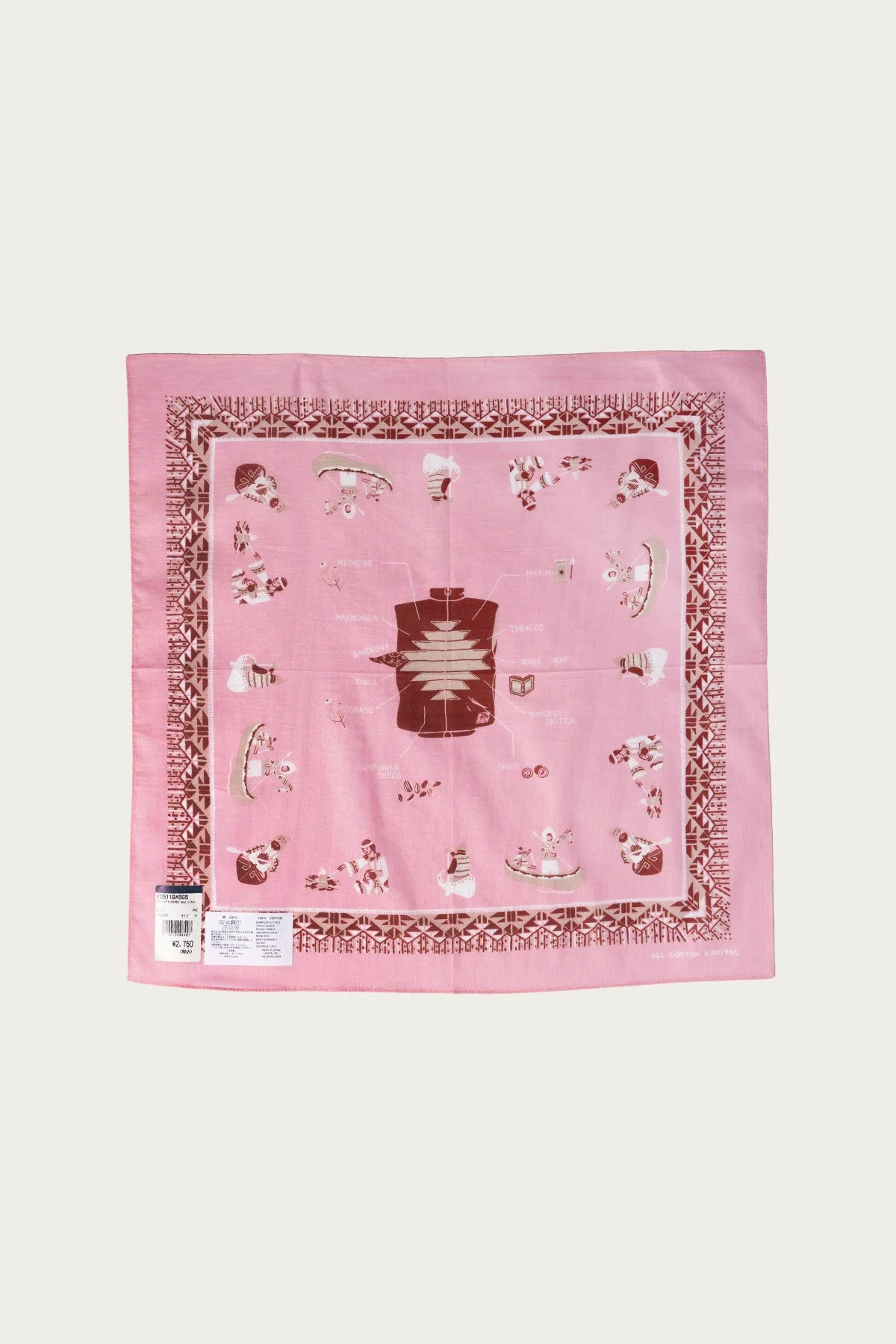 Color Bandanna (ZEPHER Vest Life) - Pink - 1