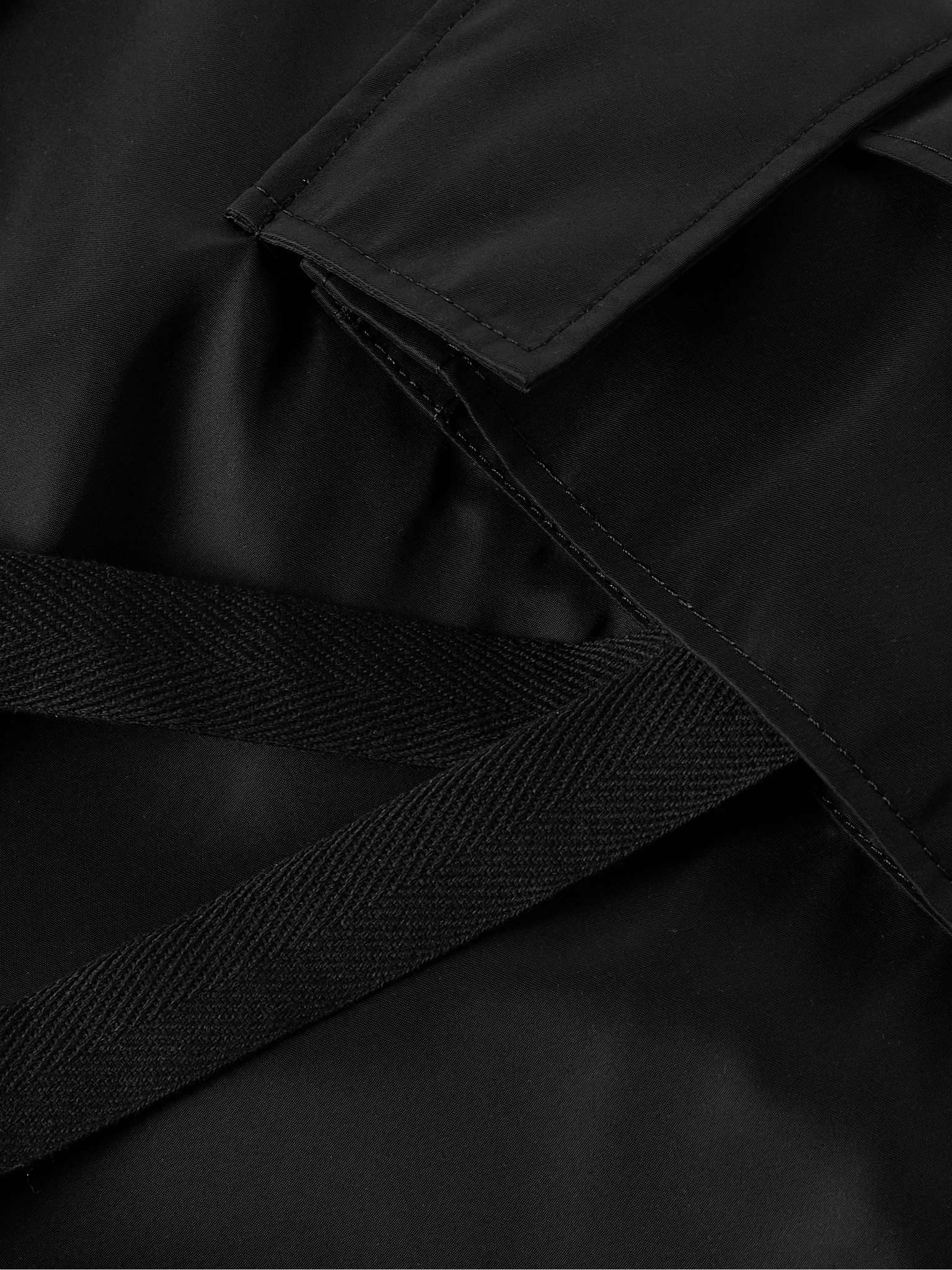 Wide-Leg Belted Nylon Cargo Shorts - 4
