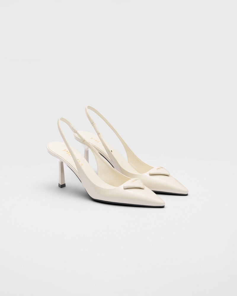 Patent leather slingback pumps - 1