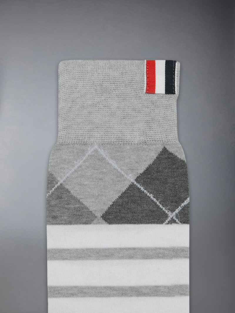 Thom Browne ARGYLE 4-BAR OVER THE CALF SOCKS outlook