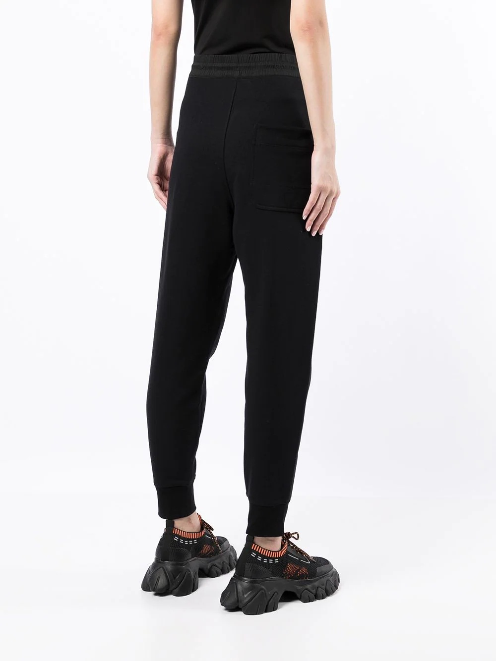 logo-print tapered track pants - 4