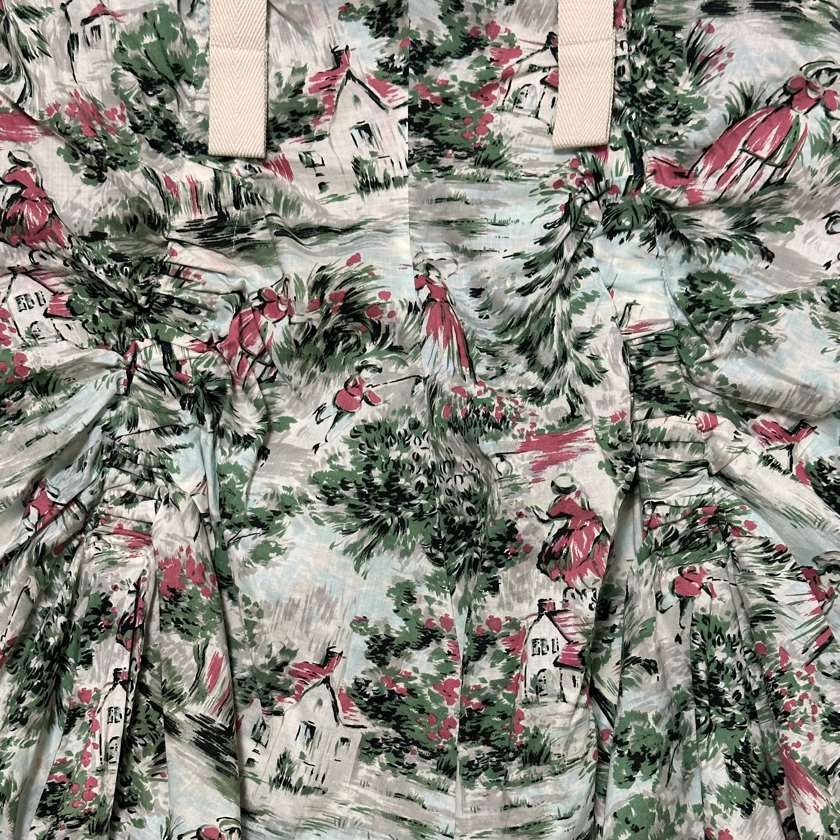 JUNYA WATANABE Spring Summer 2003 Pictorial Print Parachute Maxi Skirt - 5