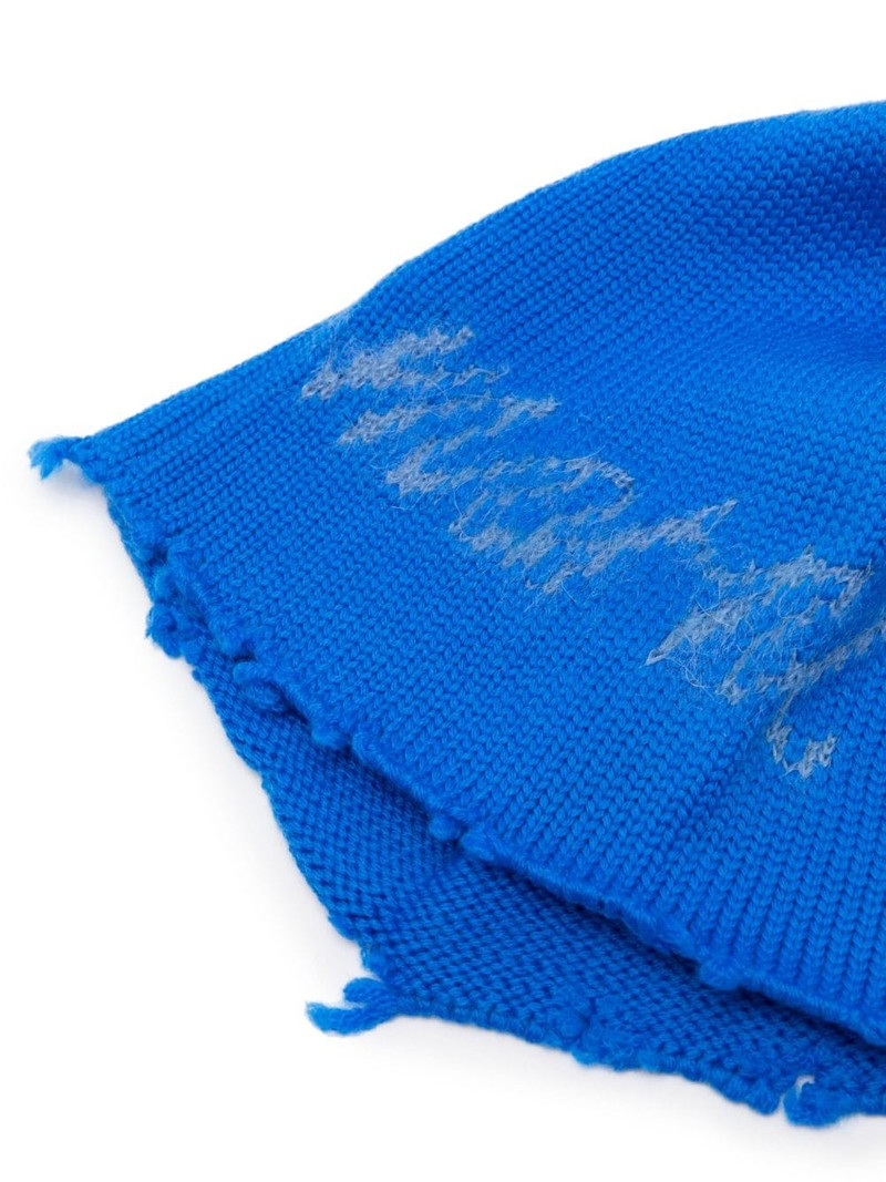 Marni intarsia-logo wool beanie outlook