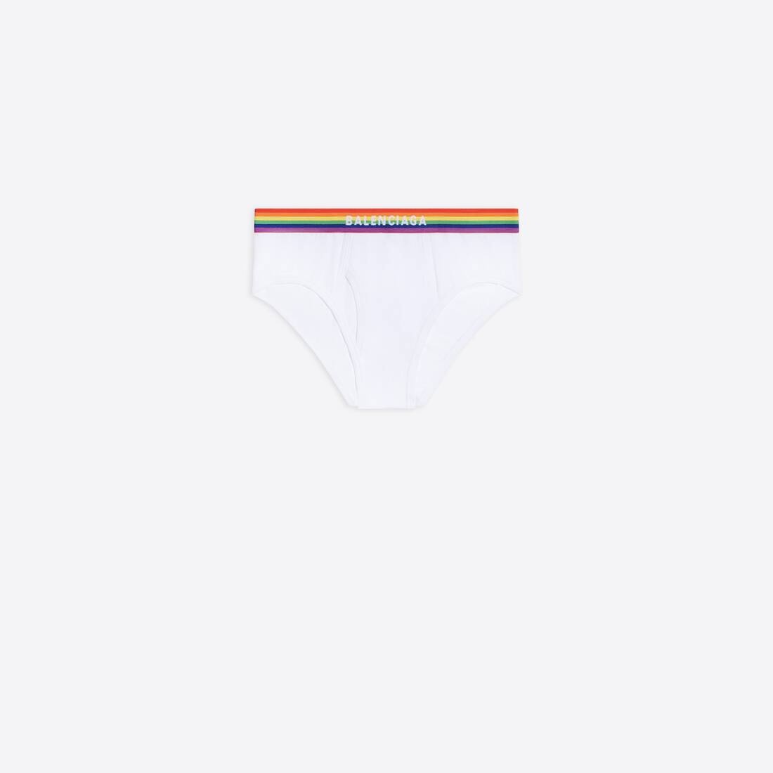 Men's Pride Slip Briefs in White - 1