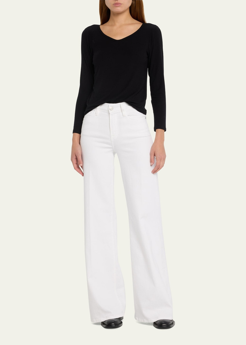 FRAME Le Palazzo High-Rise Wide-Leg Pants outlook