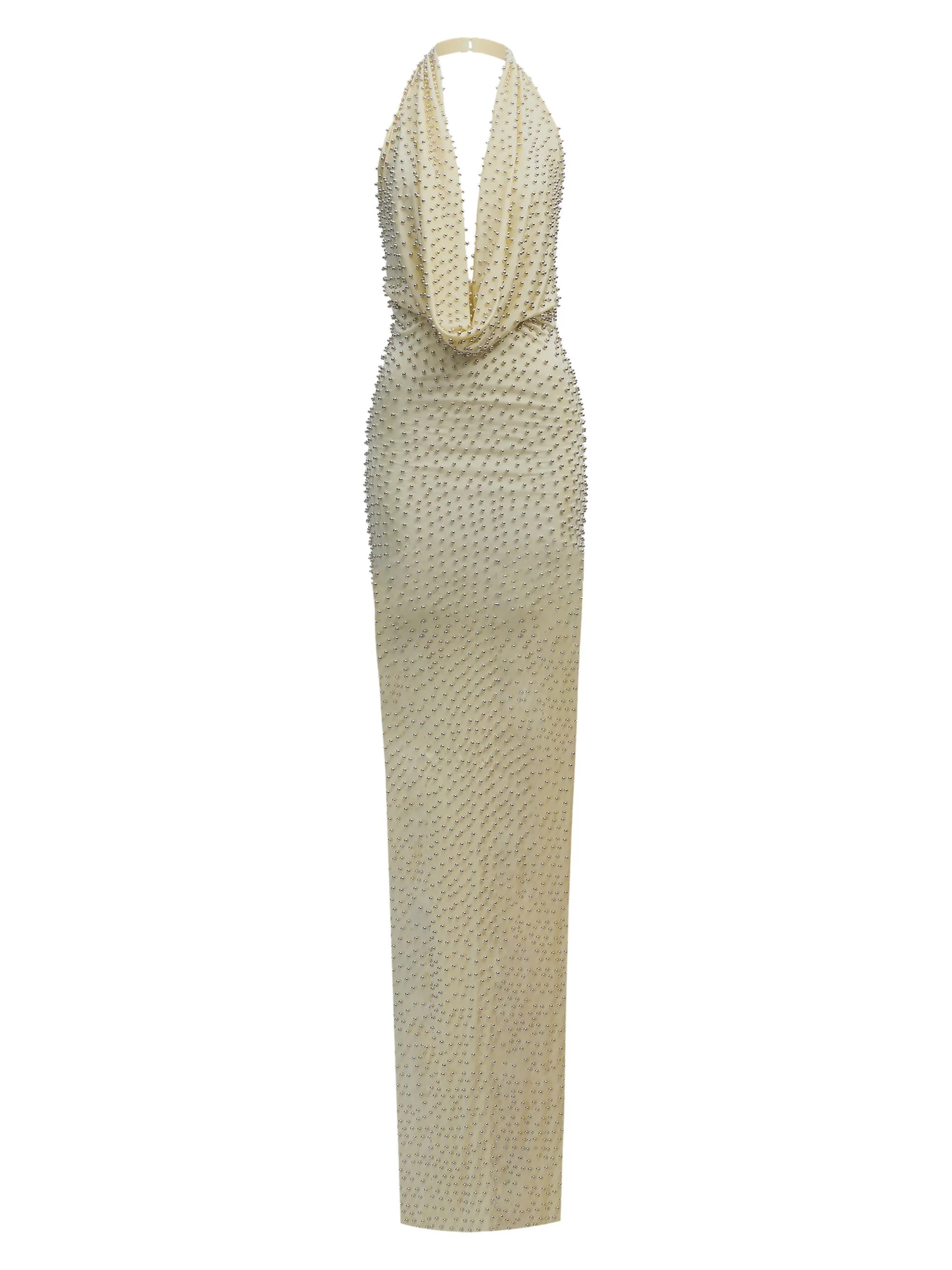 Women's Agel Cowlneck Gown - Butter - 1
