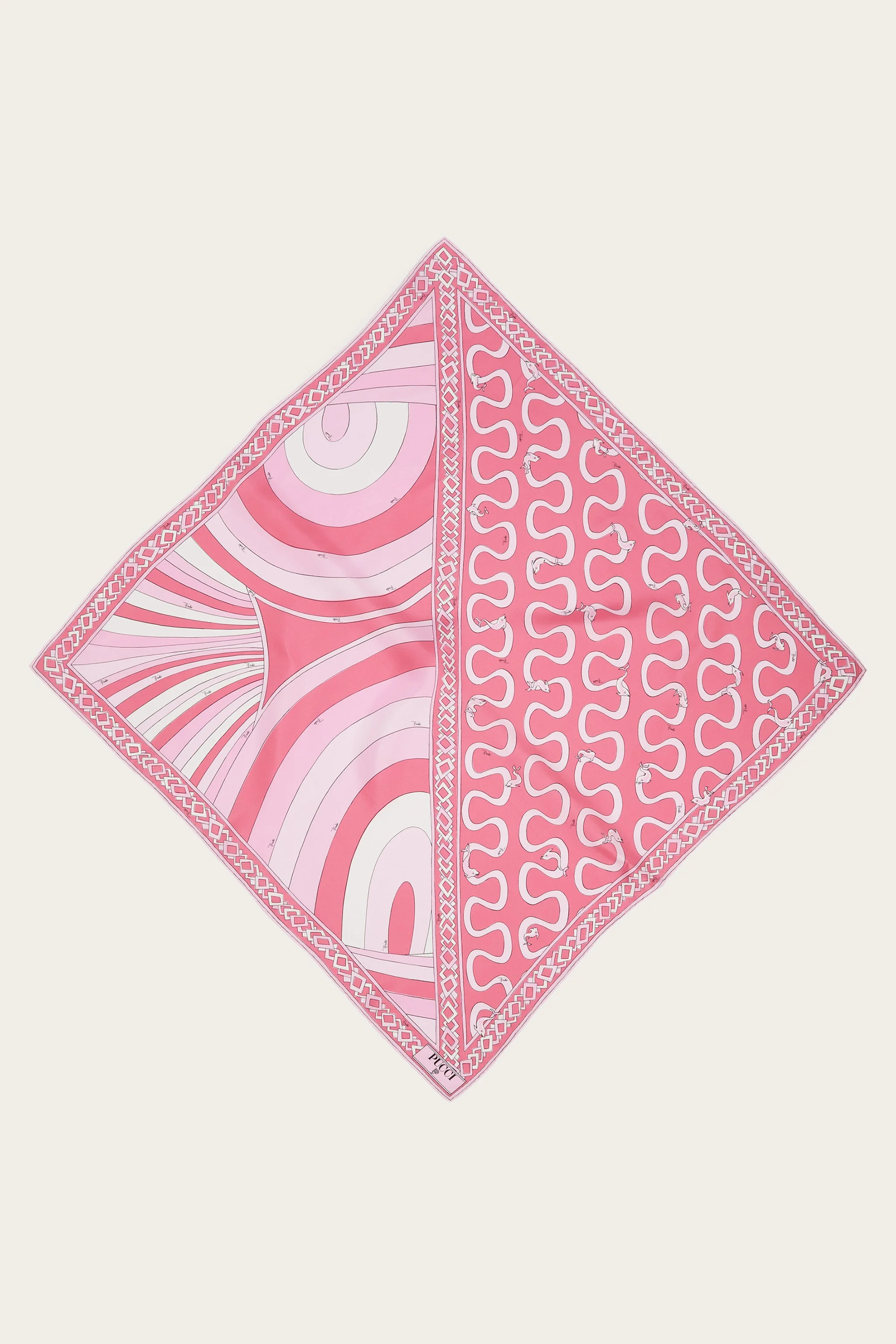 ONDA AND IRIDE PRINT SILK SCARF - 1