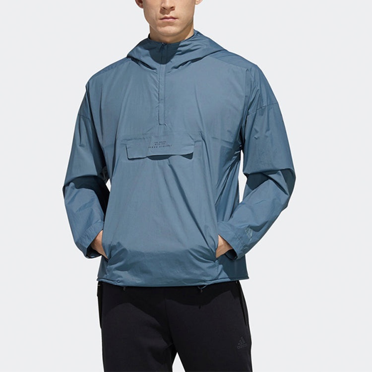 adidas Sports Woven Pullover Jacket Blue FM5410 - 2