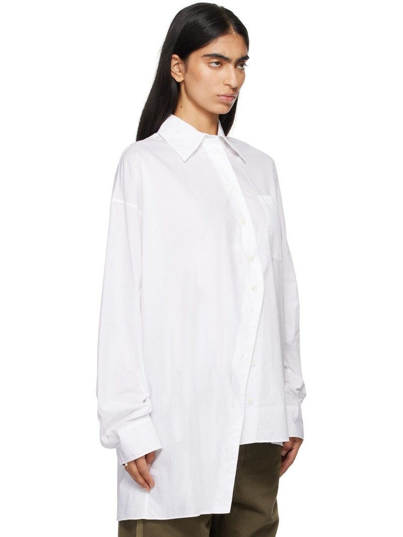 Ann Demeulemeester White Daria Drop Shoulder Shirt outlook