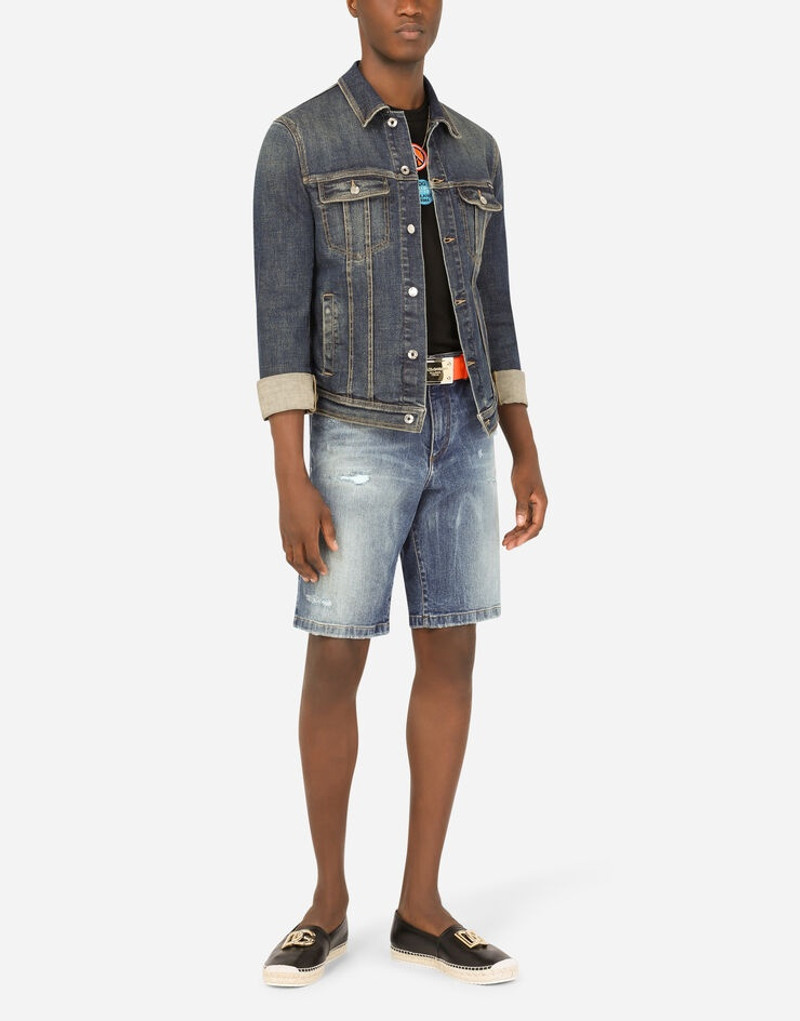 Dolce & Gabbana Cotton T-shirt with multiple patches outlook