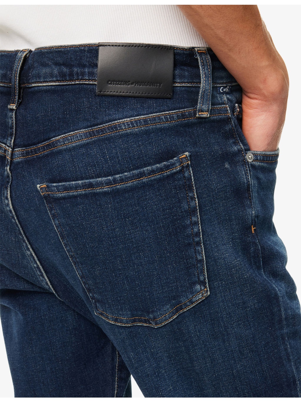 Elijah Straight-Leg Stretch-Denim And Cashmere Jeans - 5