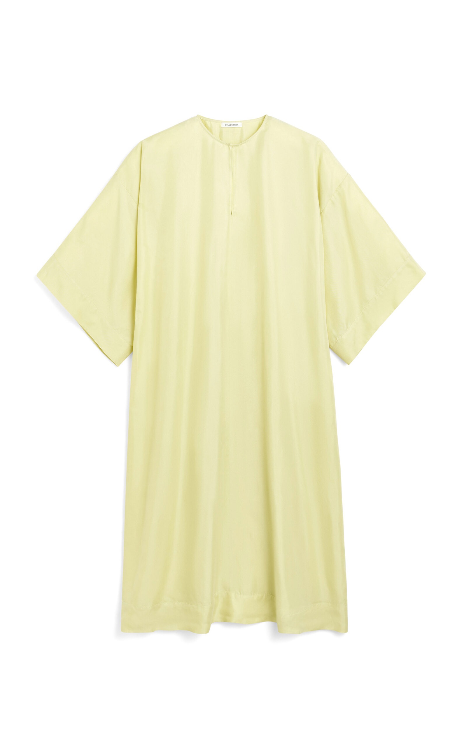 Cicine Oversized Crepe Midi Dress yellow - 1