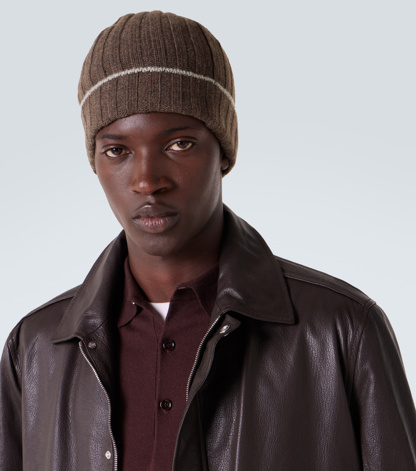 Ribbed-knit cashmere beanie - 3