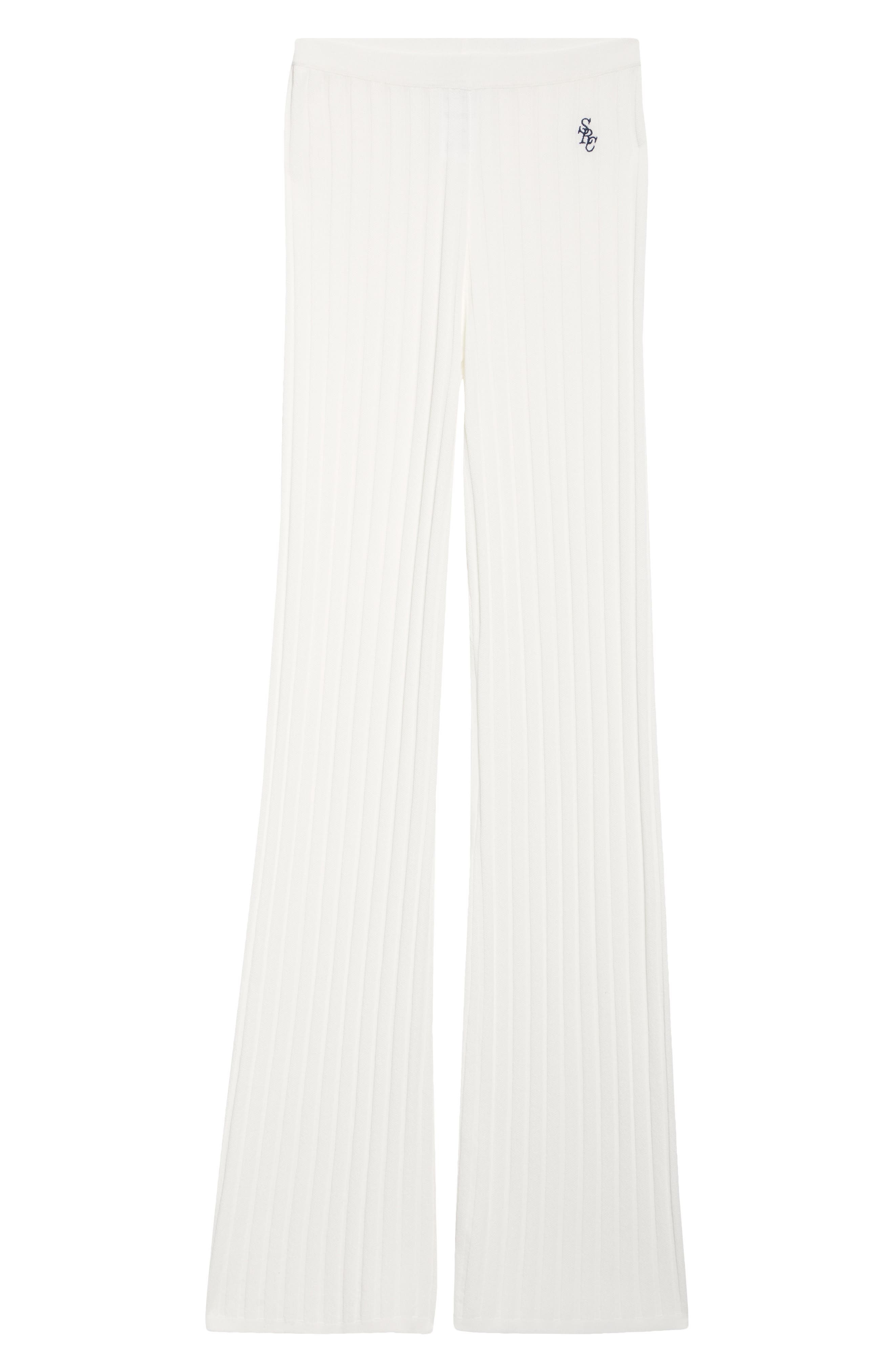 Sporty & Rich Rib Pants in Ecru at Nordstrom - 6