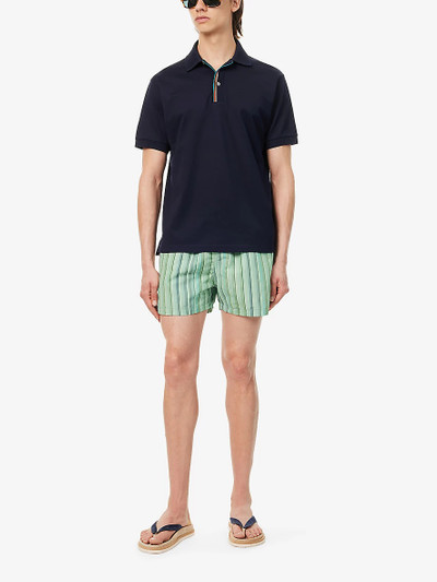Paul Smith Striped recycled polyester-blend swim shorts outlook