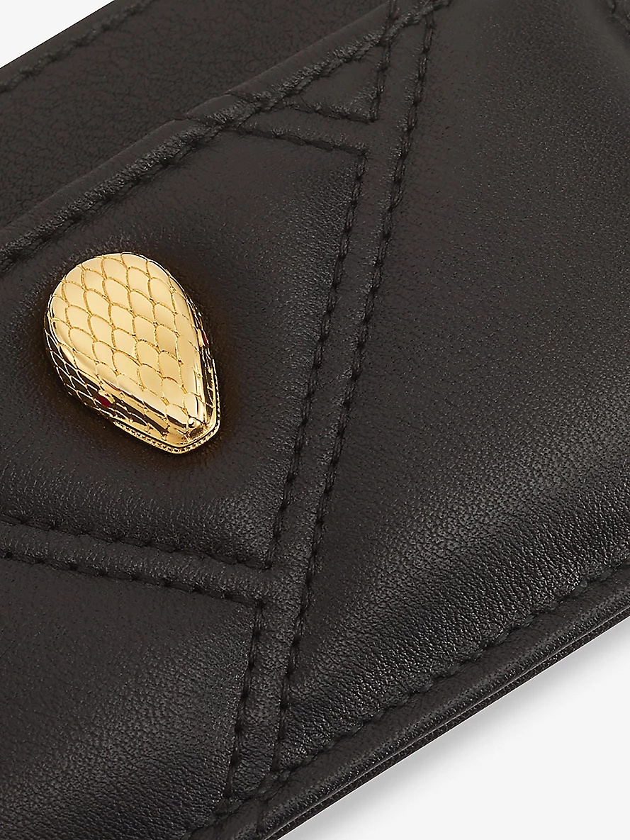 Serpenti Cabochon leather card holder - 2
