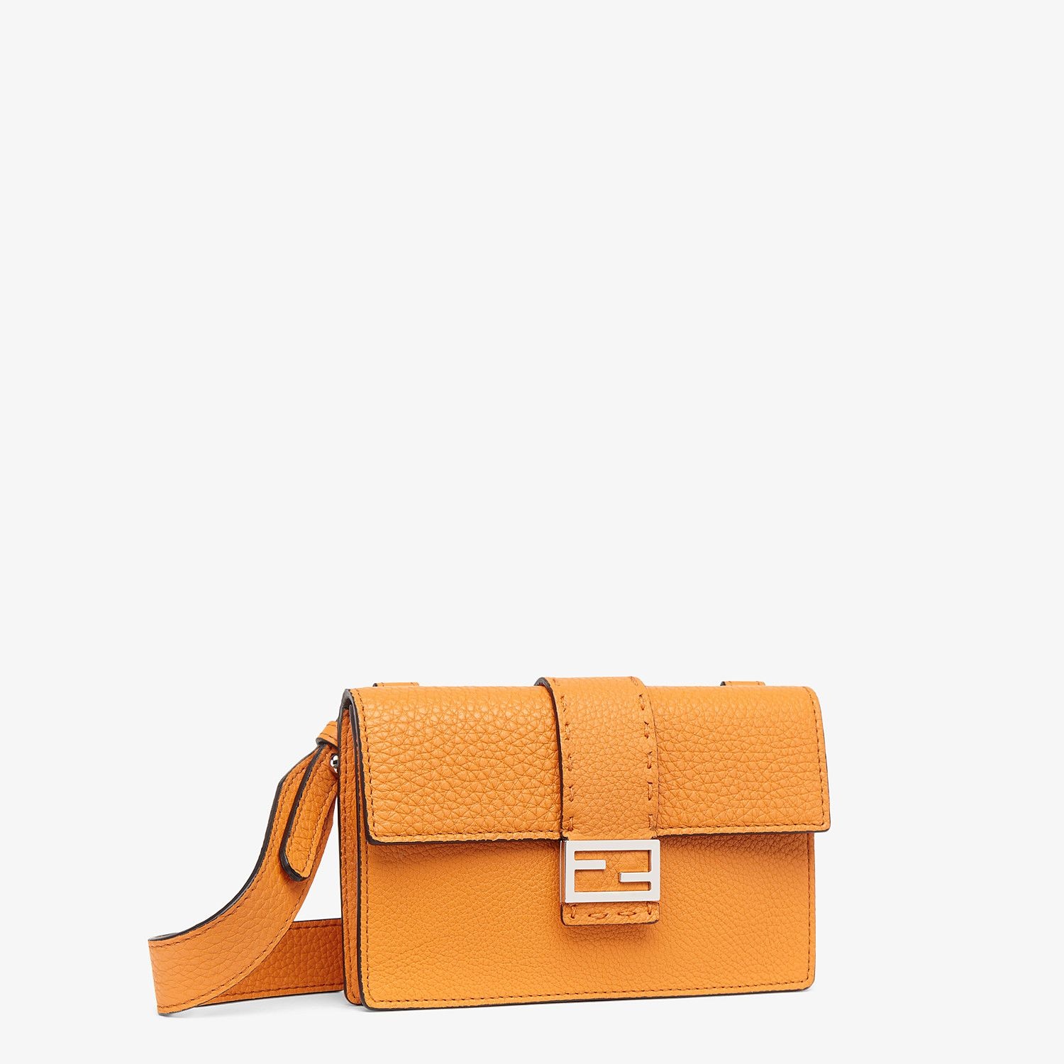 Orange leather bag - 2