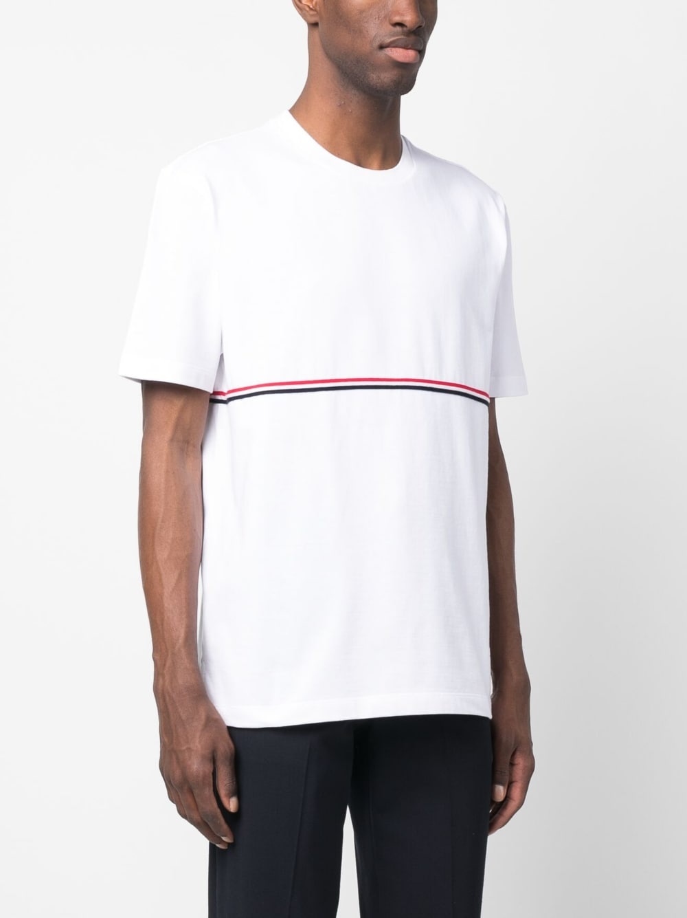 RWB-stripe crew-neck T-shirt - 3